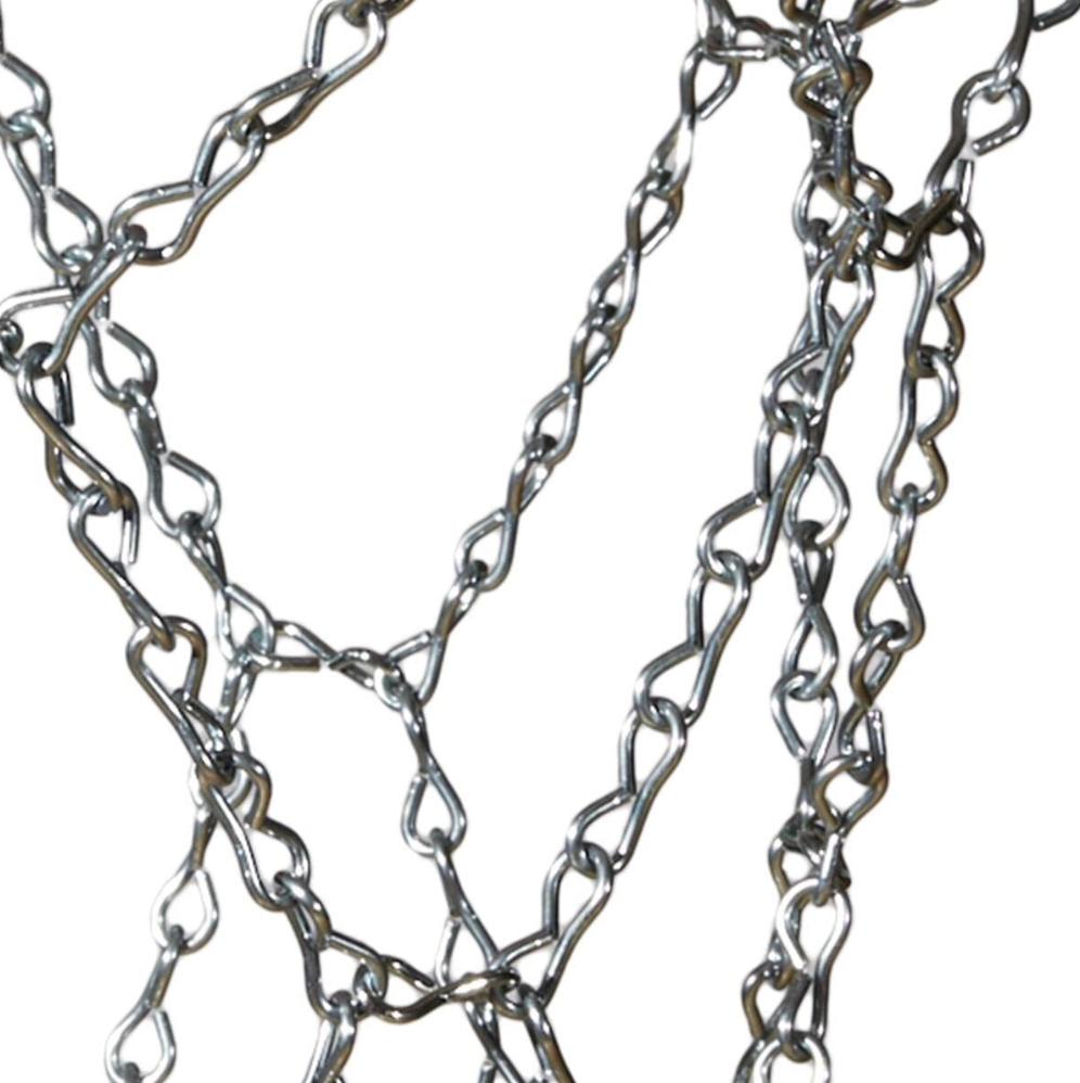 Steel Chain Basketball Net Extreme Close-up Photo