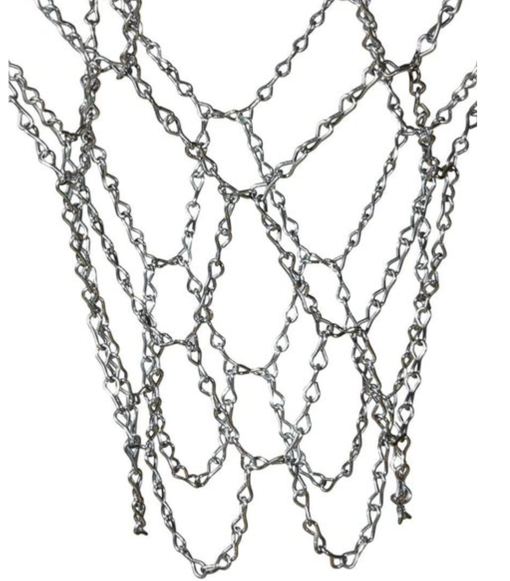 Steel Chain Basketball Net Close-up Photo