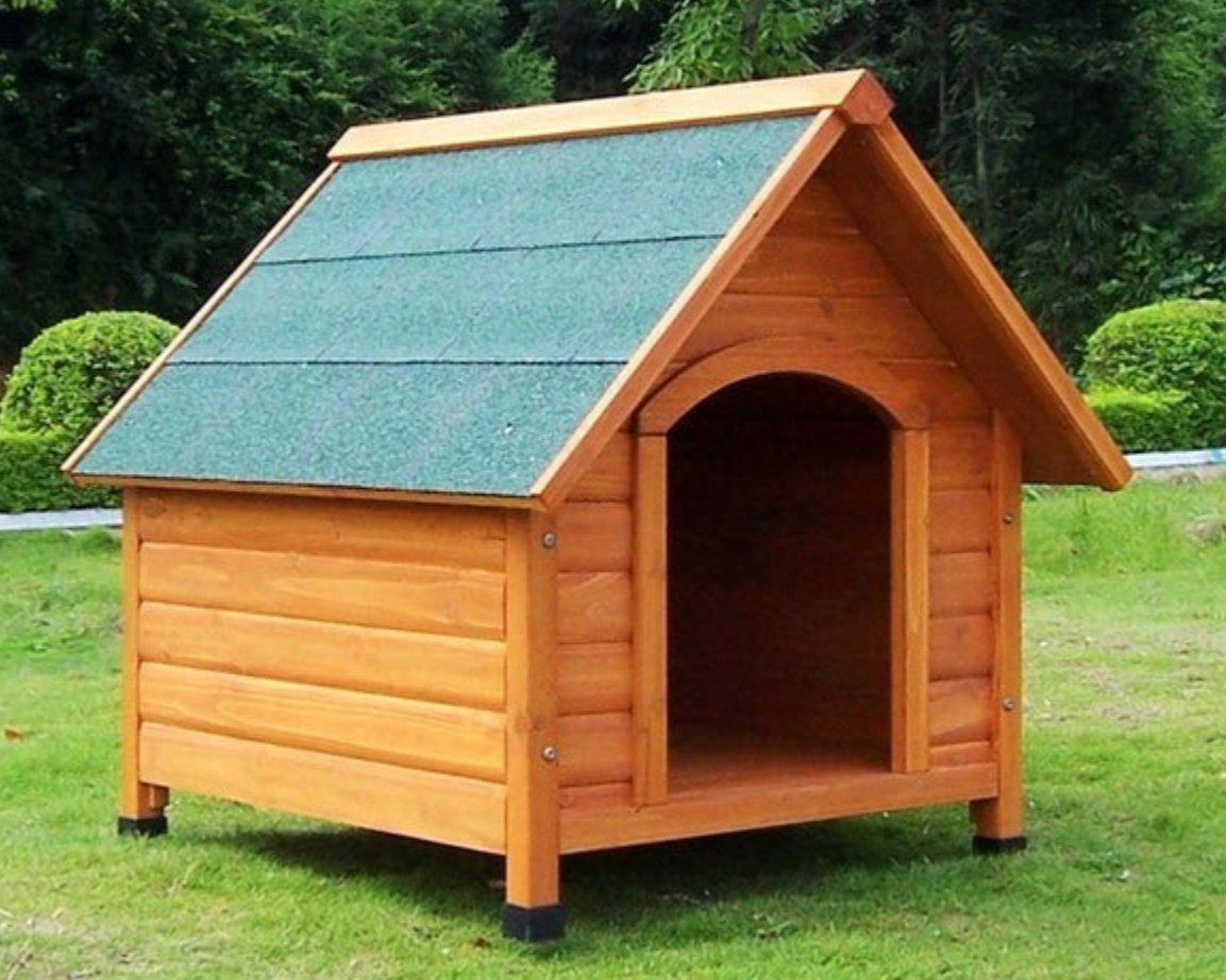 A closer look at Live Edge Pet Kennel With Wheels